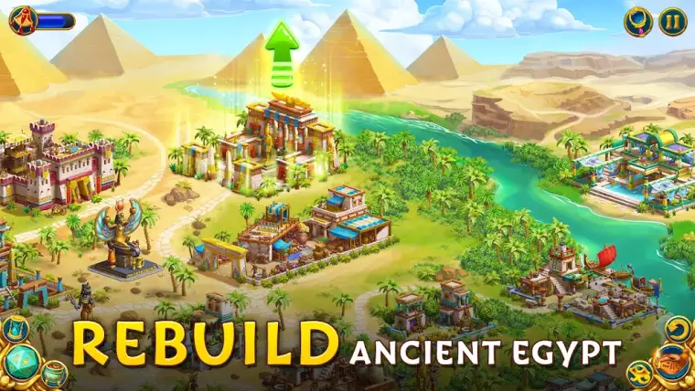 Tabuleiro de peças de mahjong em pirâmide no jogo Pyramid of Mahjong: Tile Match